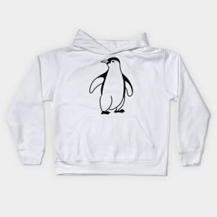 Stick figure Penguin Kids Hoodie